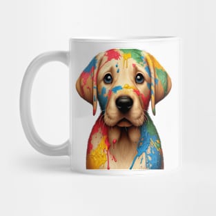 Colorful Canine Chaos: Labrador Retriever Mug